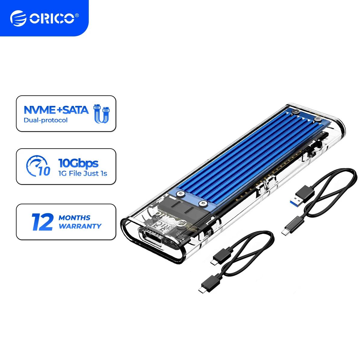 ORICO M2 SSD ̽ NVME SSD Ŭ, M.2-USB CŸ  ϵ ̺ Ŭ, NVME PCIE NGFF SATA M/B Ű SSD ũ